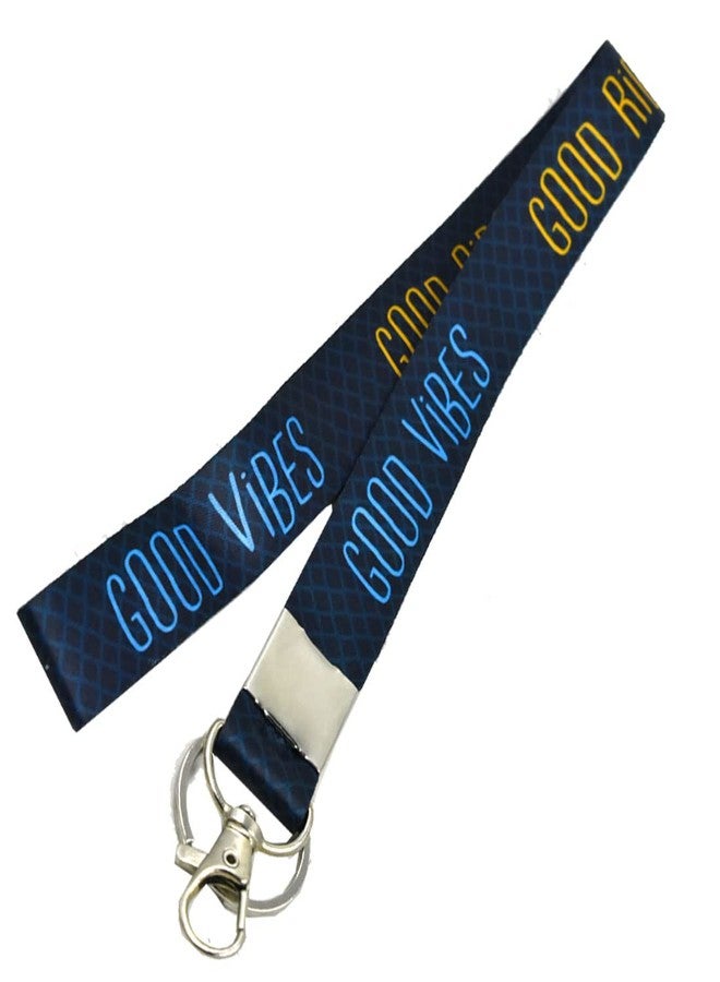 AFH Good Vibes Good Ride Long Fabric Decorative Biker Keychain - Image 2